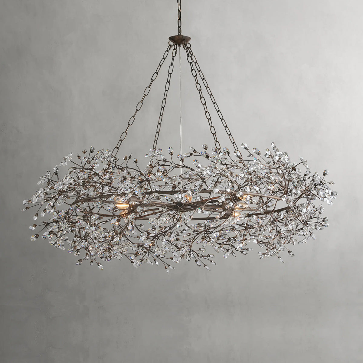 Fiore Crown Chandelier39" 48" 60"