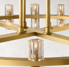 Arcachon LED Two-Tier Crystal Chandelier 60"