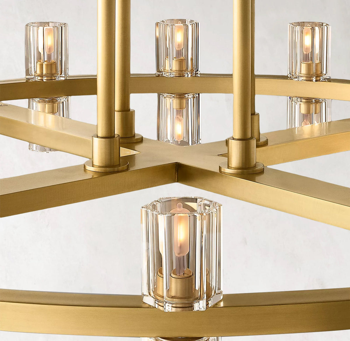 Arcachon LED Two-Tier Crystal Chandelier 60"