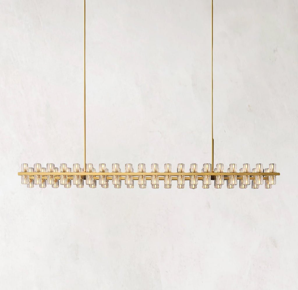 Arcachon LED Linear Crystal Chandelier 72"