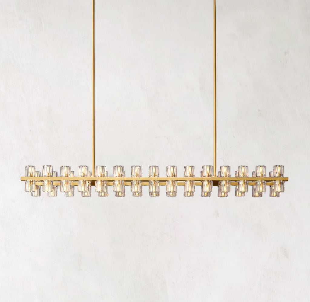 Arcachon LED Linear Crystal Chandelier 54"