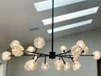 Boule De Cristal Clear/Smoke Round Chandelier 48"