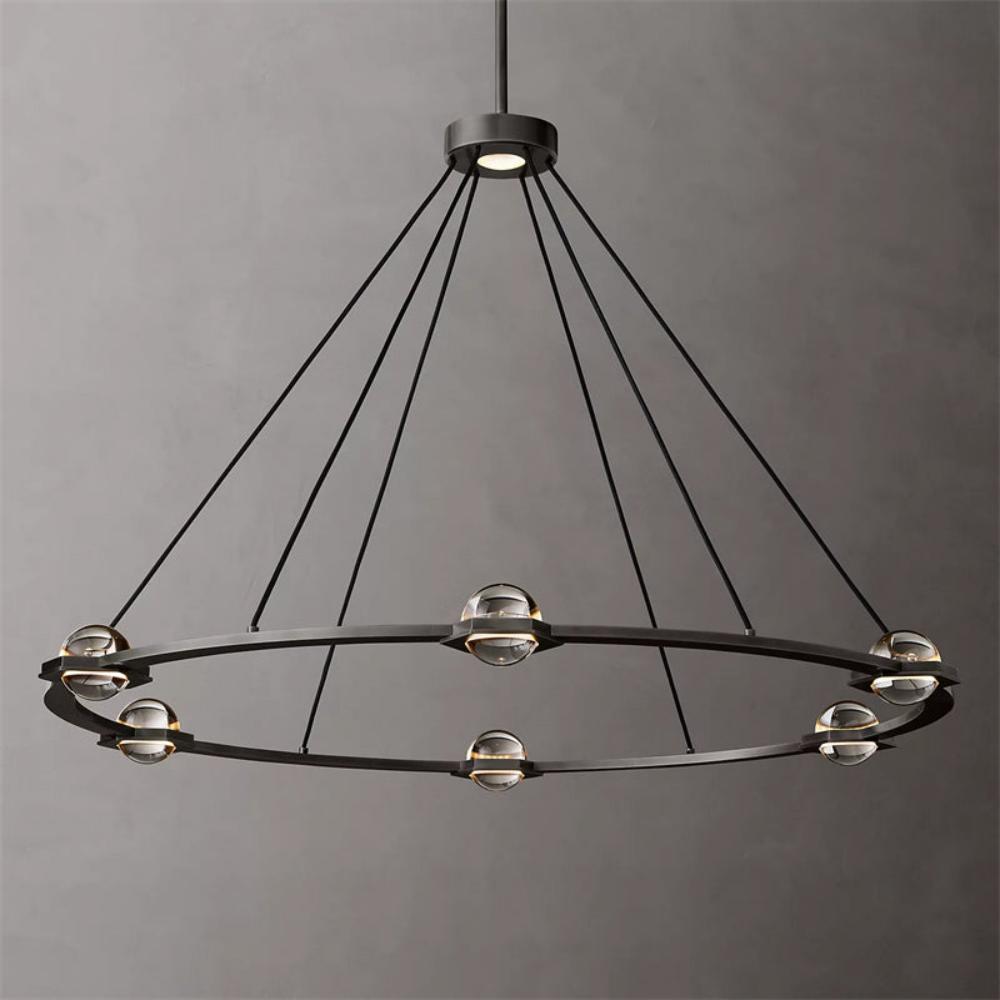 Éclatant Planet Round Chandelier