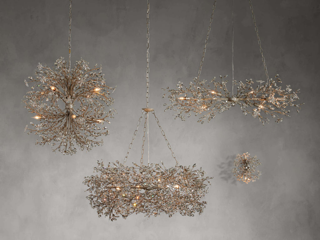 Fiore Crown Chandelier39" 48" 60"