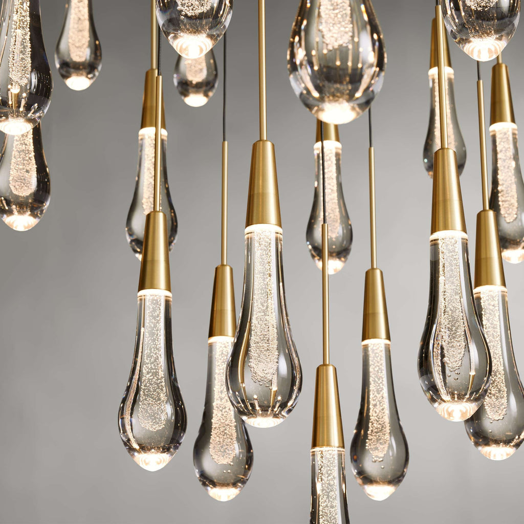 Solitaire Round Crystal Chandelier 17"/24"/36"/58"