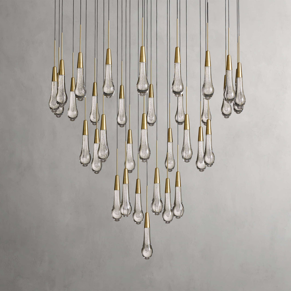 Solitaire Round Crystal Chandelier 17"/24"/36"/58"