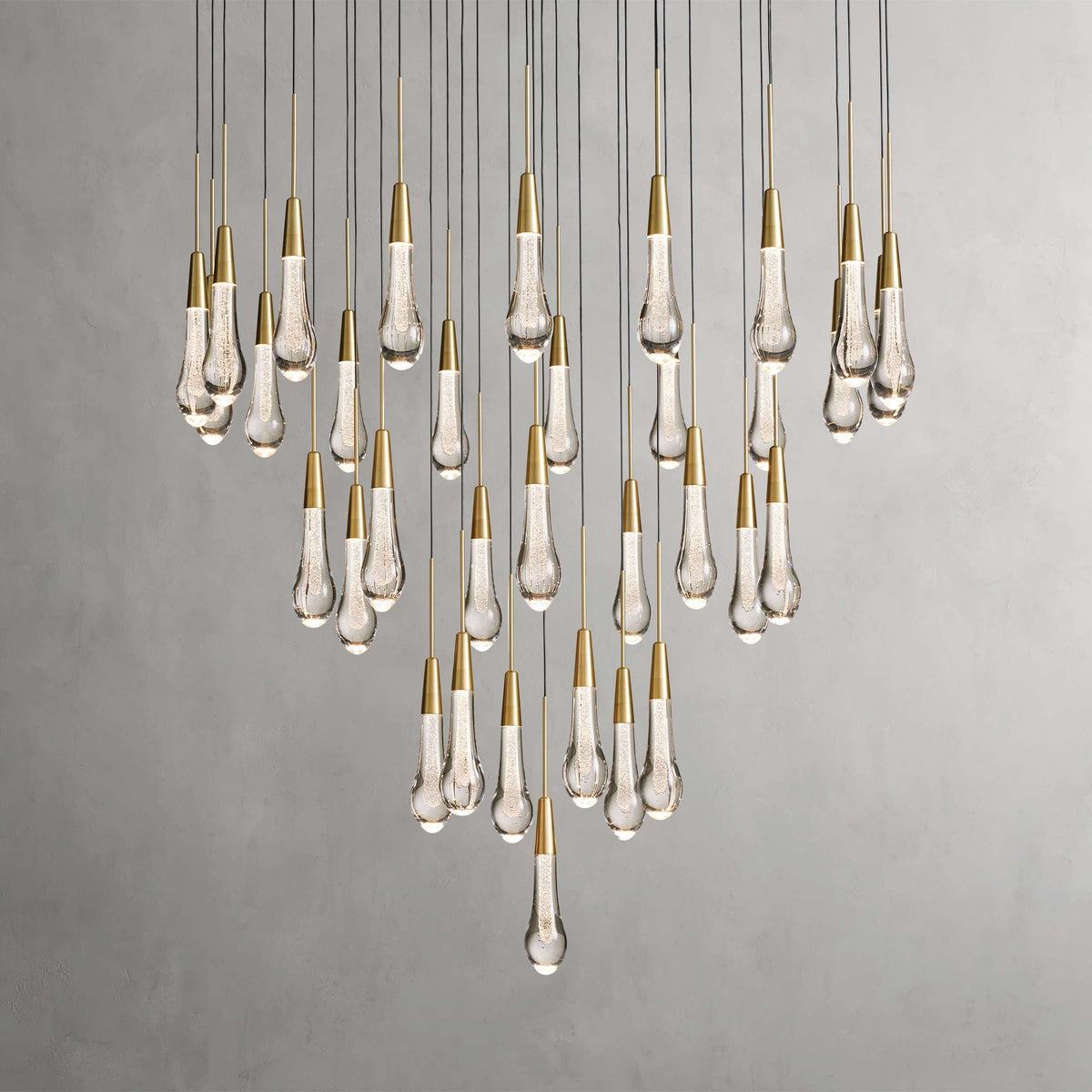 Solitaire Round Crystal Chandelier 17"/24"/36"/58"