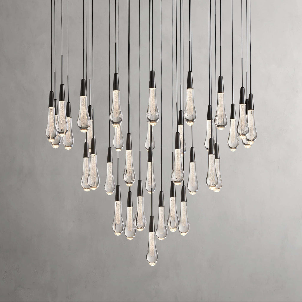 Solitaire Round Crystal Chandelier 17"/24"/36"/58"