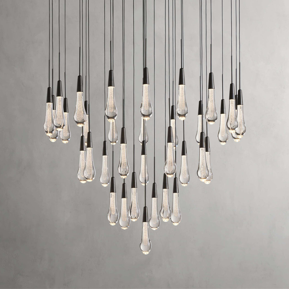 Solitaire Round Crystal Chandelier 17"/24"/36"/58"