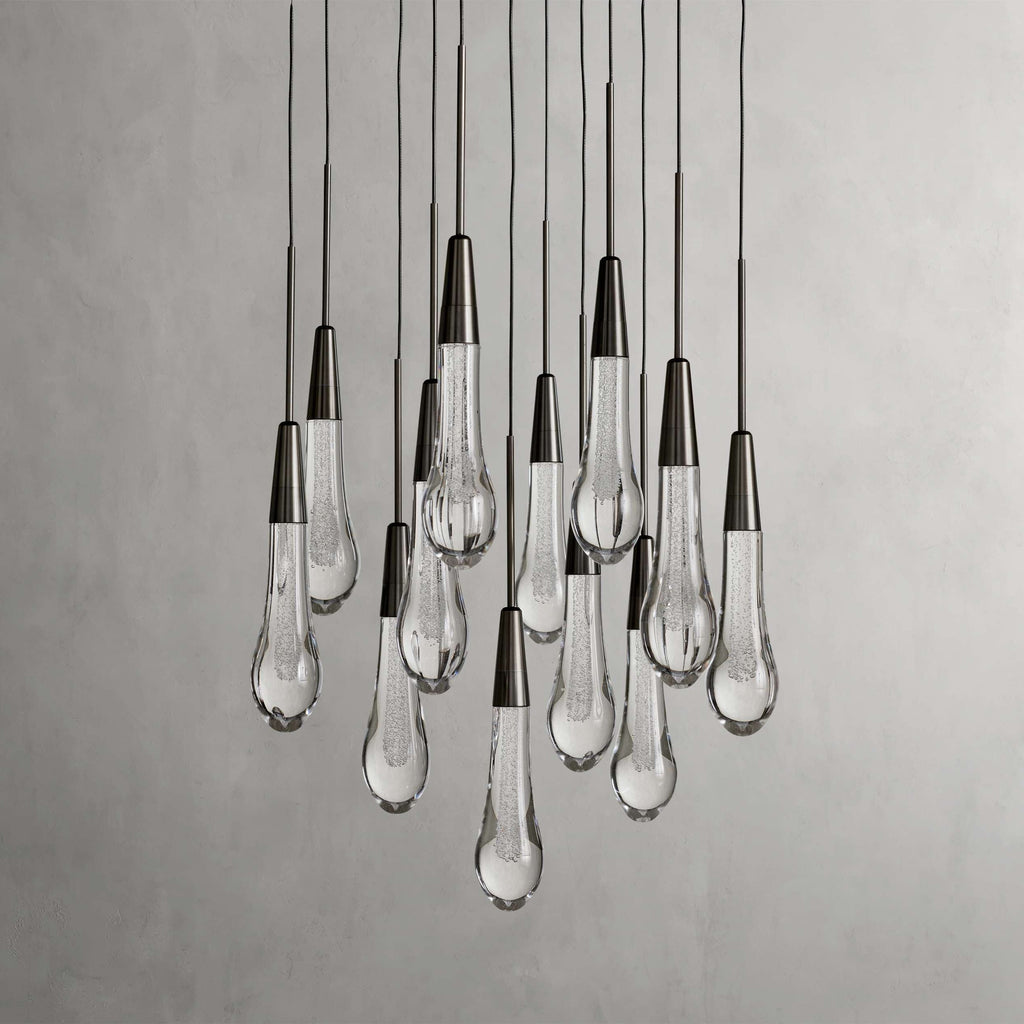 Solitaire Round Crystal Chandelier 17"/24"/36"/58"