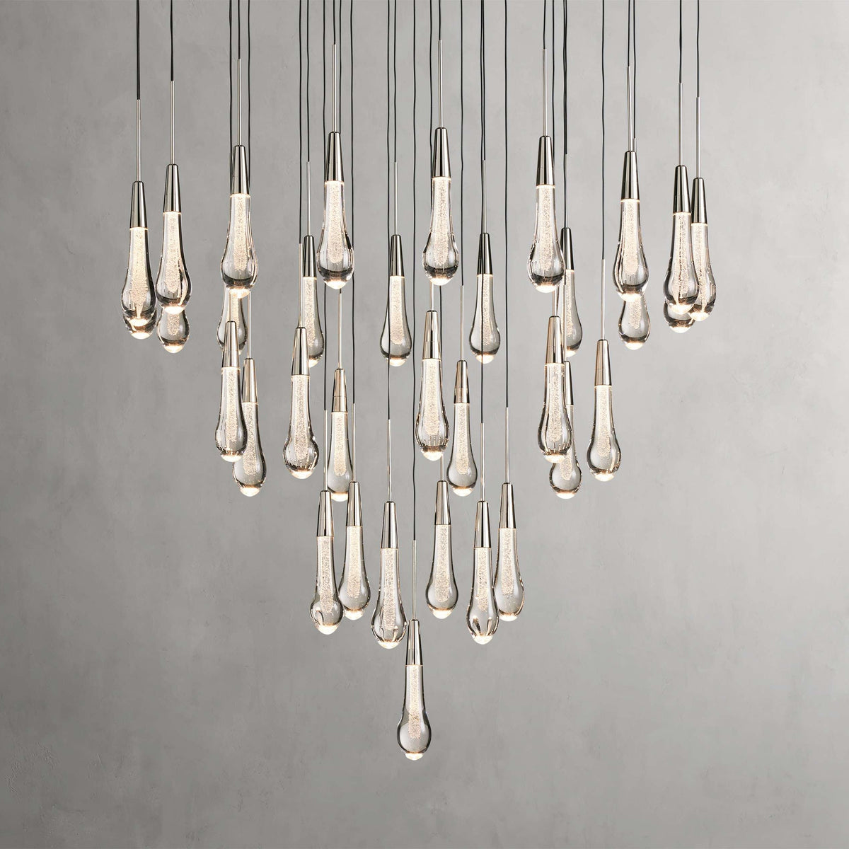 Solitaire Round Crystal Chandelier 17"/24"/36"/58"