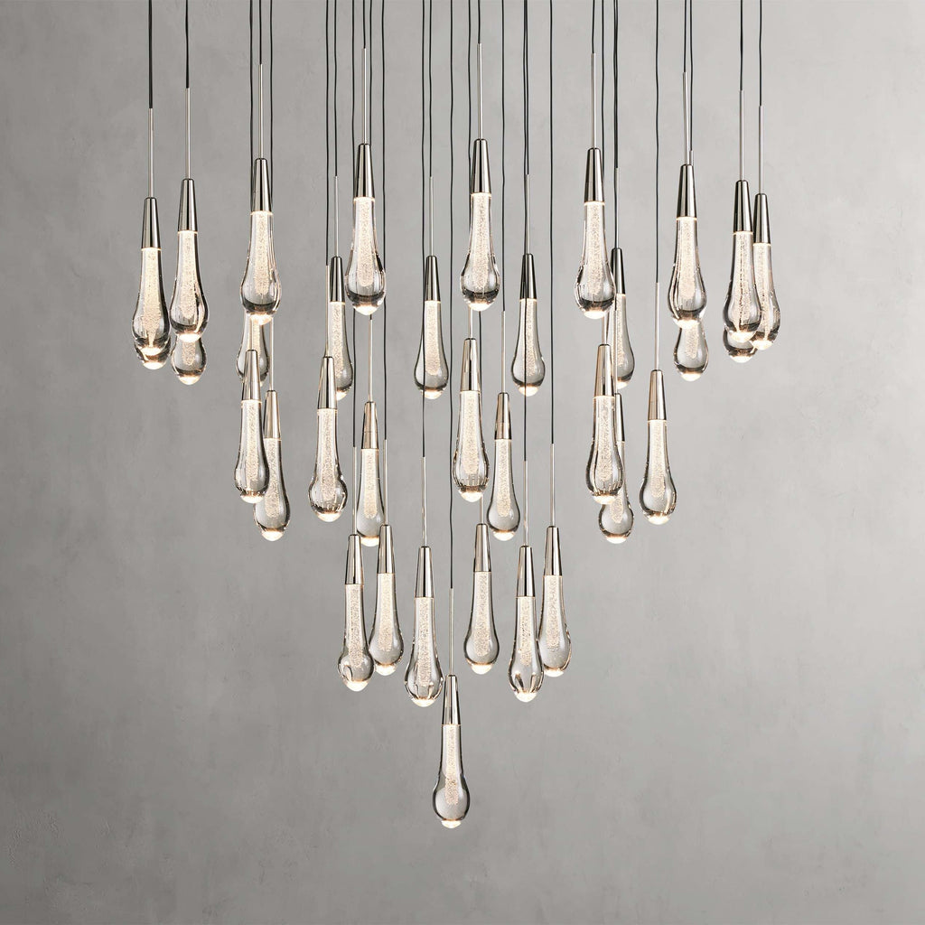 Solitaire Round Crystal Chandelier 17"/24"/36"/58"