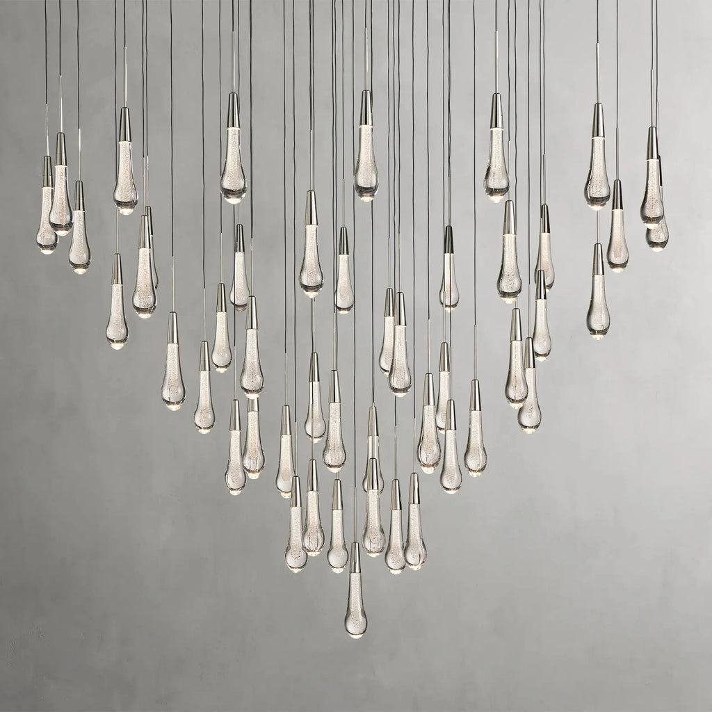 Solitaire Round Crystal Chandelier 17"/24"/36"/58"