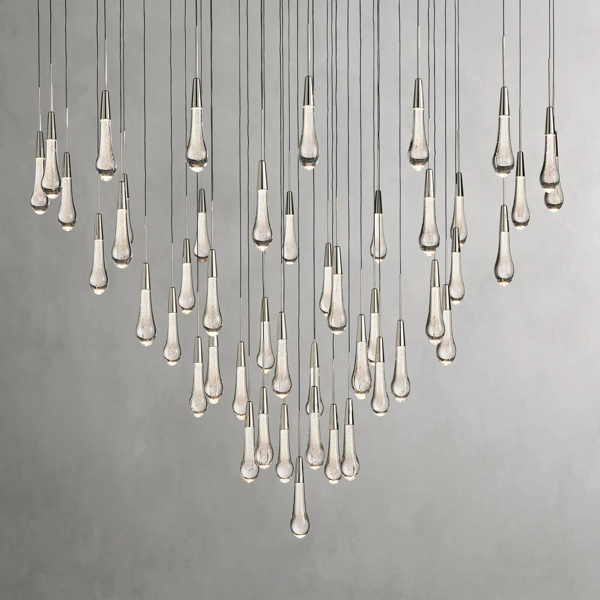 Solitaire Round Crystal Chandelier 17"/24"/36"/58"
