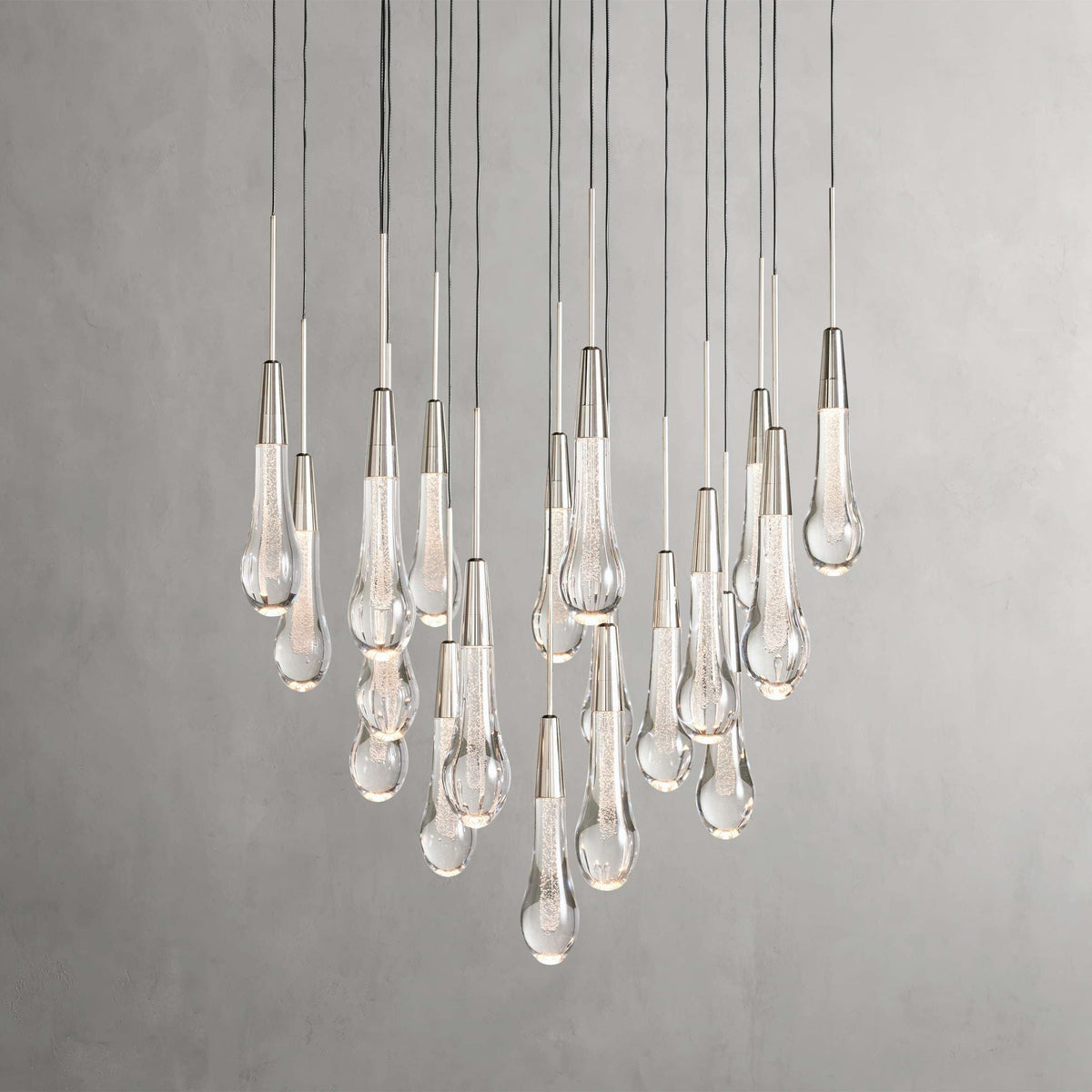 Solitaire Round Crystal Chandelier 17"/24"/36"/58"