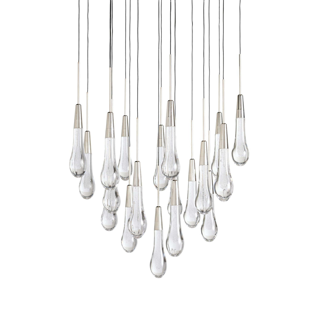 Solitaire Round Crystal Chandelier 17"/24"/36"/58"