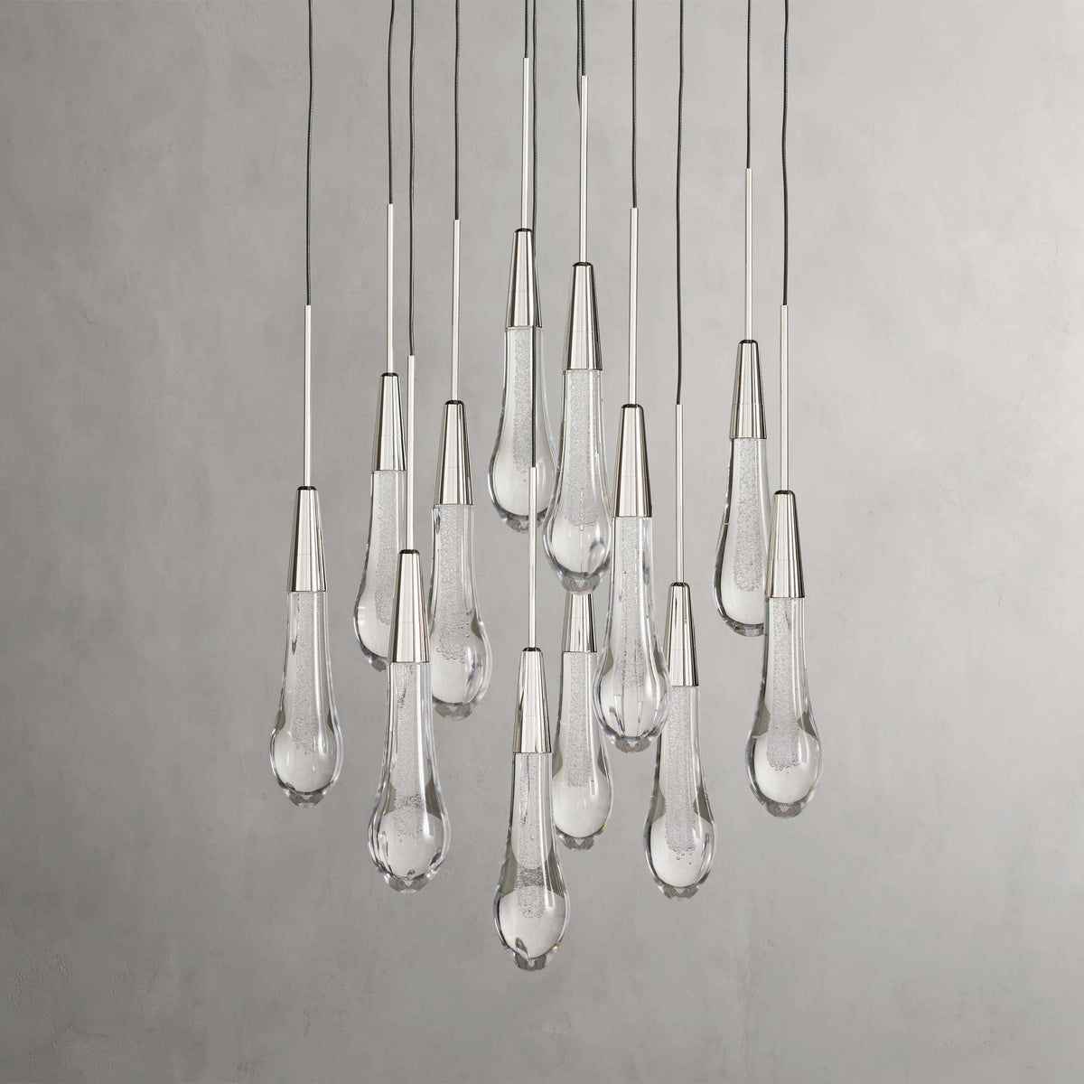 Solitaire Round Crystal Chandelier 17"/24"/36"/58"