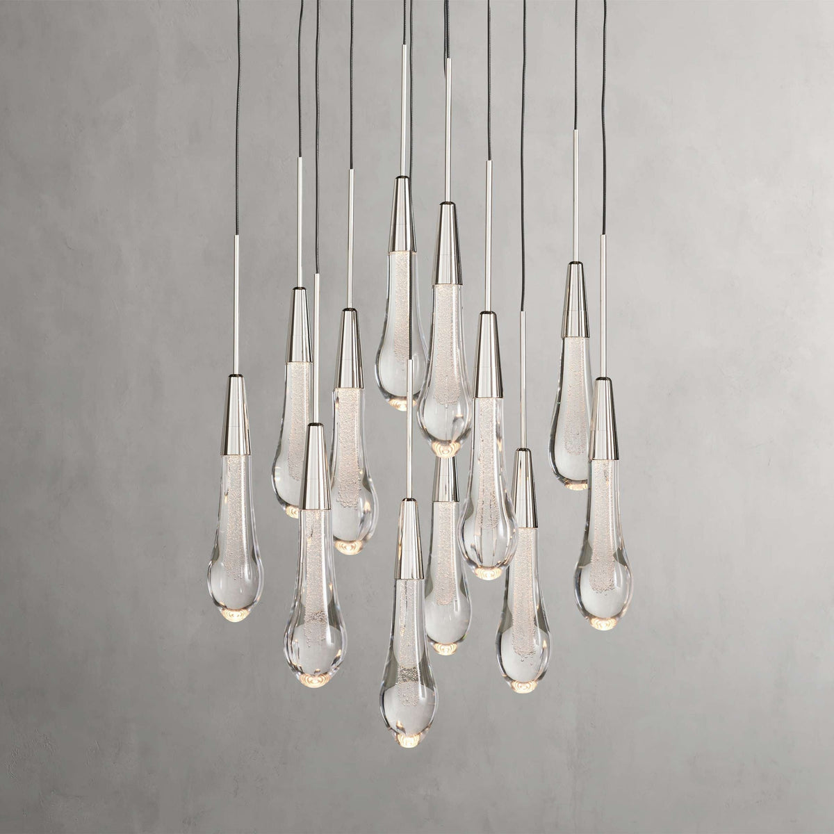 Solitaire Round Crystal Chandelier 17"/24"/36"/58"