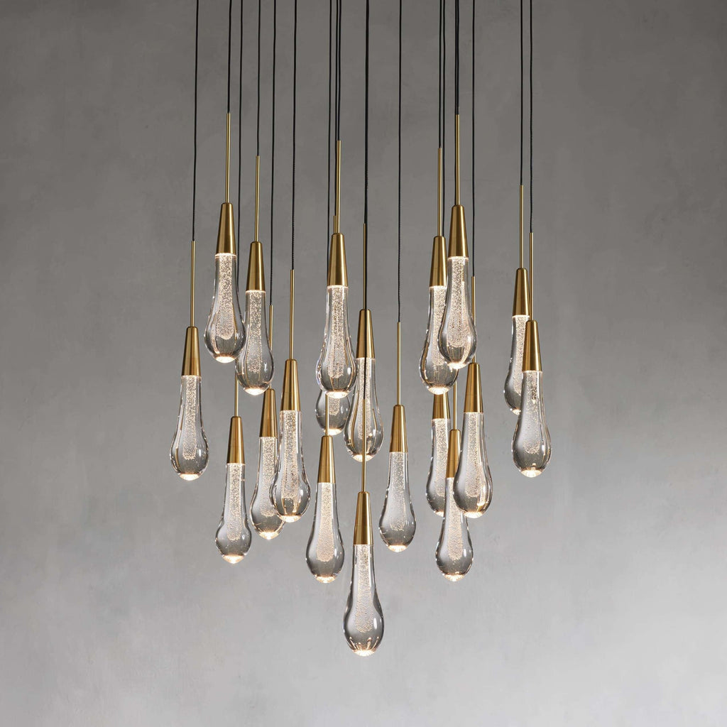 Solitaire Round Crystal Chandelier 17"/24"/36"/58"