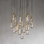 Solitaire Round Crystal Chandelier 17"/24"/36"/58"