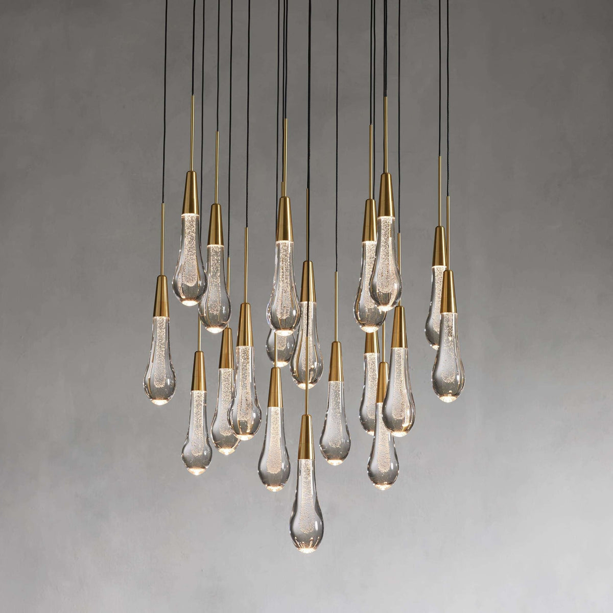Solitaire Round Crystal Chandelier 17"/24"/36"/58"