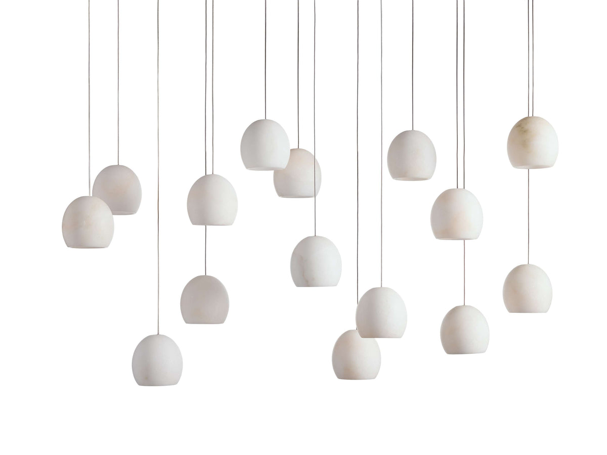 Arica Alabaster Rectangular Chandelier