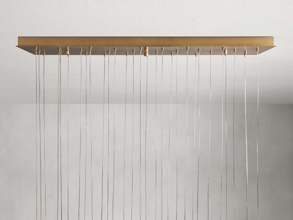 Arica Alabaster Rectangular Chandelier