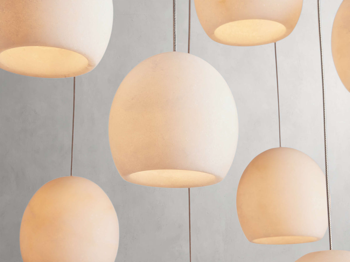 Arica Alabaster Rectangular Chandelier