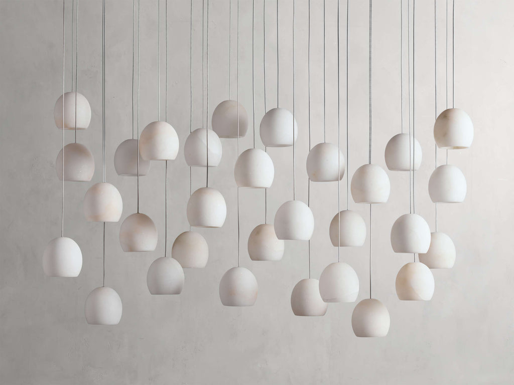 Arica Alabaster Rectangular Chandelier