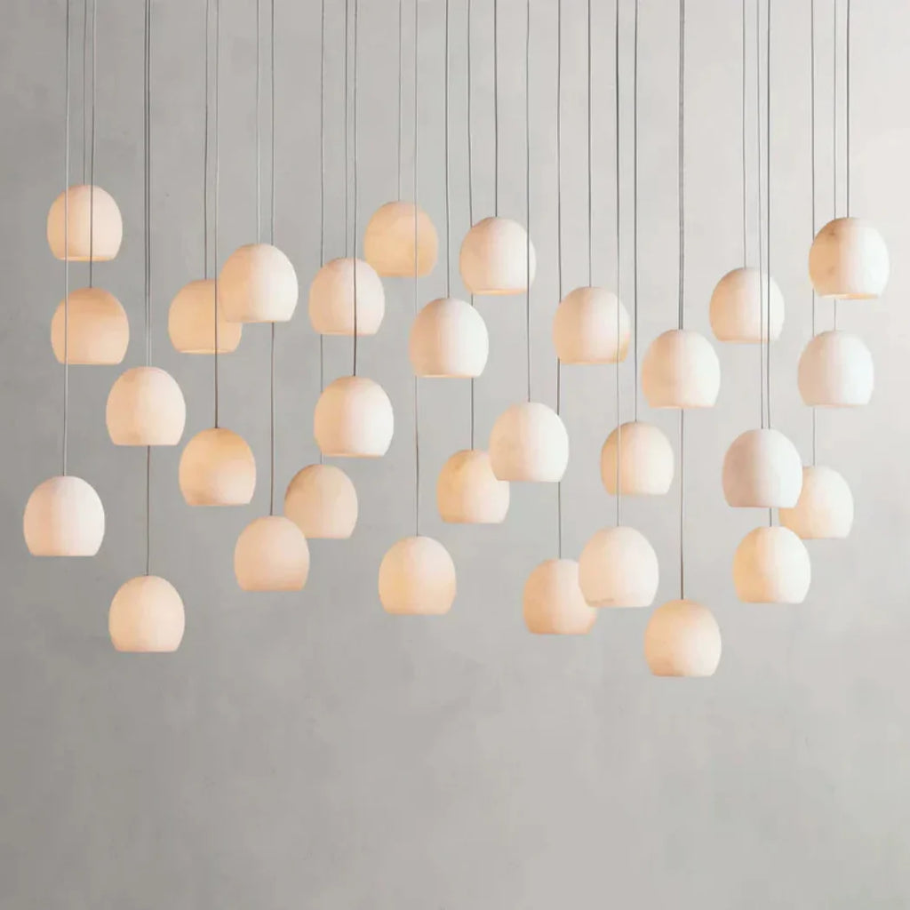 Arica Alabaster Rectangular Chandelier