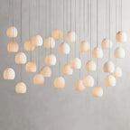 Arica Alabaster Rectangular Chandelier