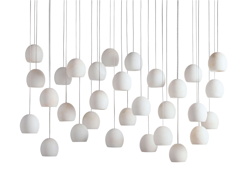 Arica Alabaster Rectangular Chandelier