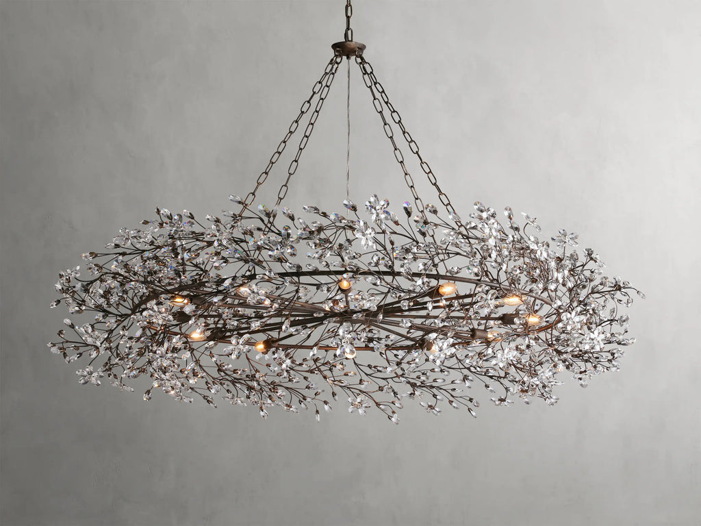 Fiore Crown Chandelier39" 48" 60"