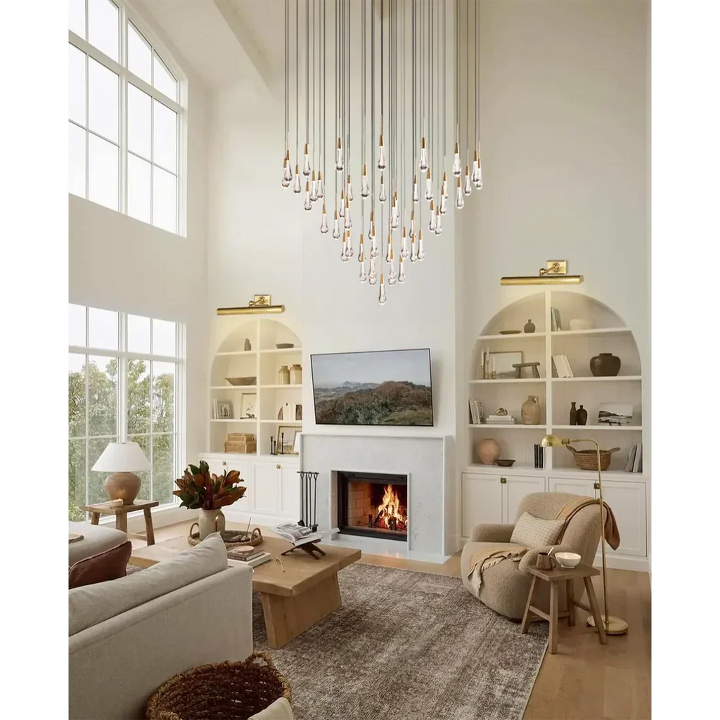 Solitaire Round Crystal Chandelier 17"/24"/36"/58"
