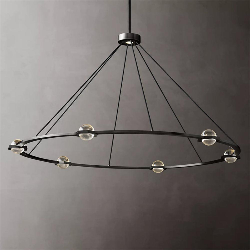 Éclatant Planet Round Chandelier