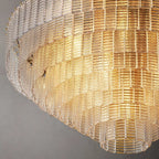 Sirene Clear/Smoke Glass Round Chandelier 52"