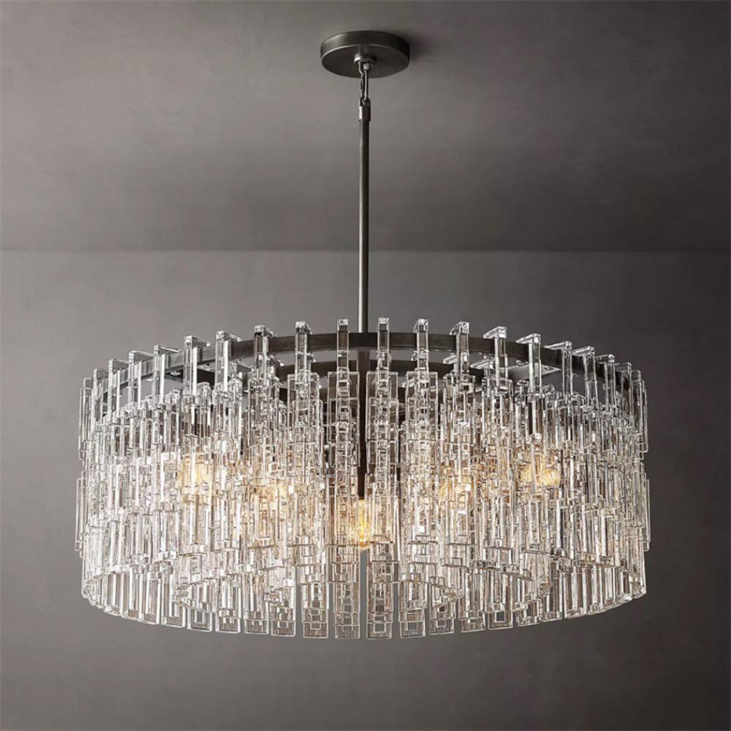 Marignan Round K9 Crystal Chandelier 36"