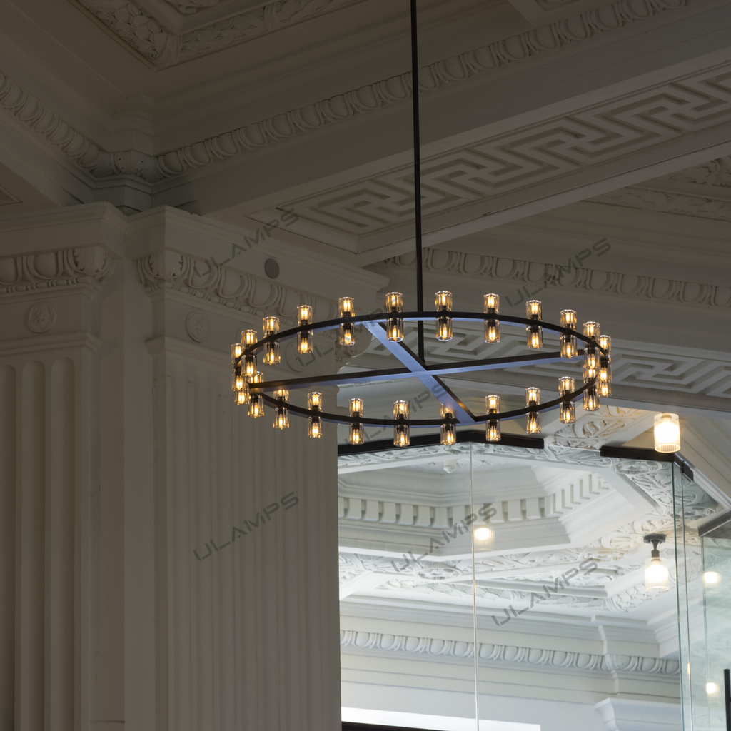 Arcachon LED Two-Tier Crystal Chandelier 60"