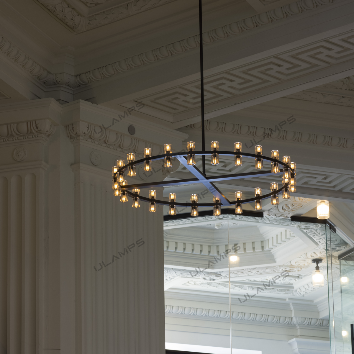 Arcachon LED Two-Tier Crystal Chandelier 60"