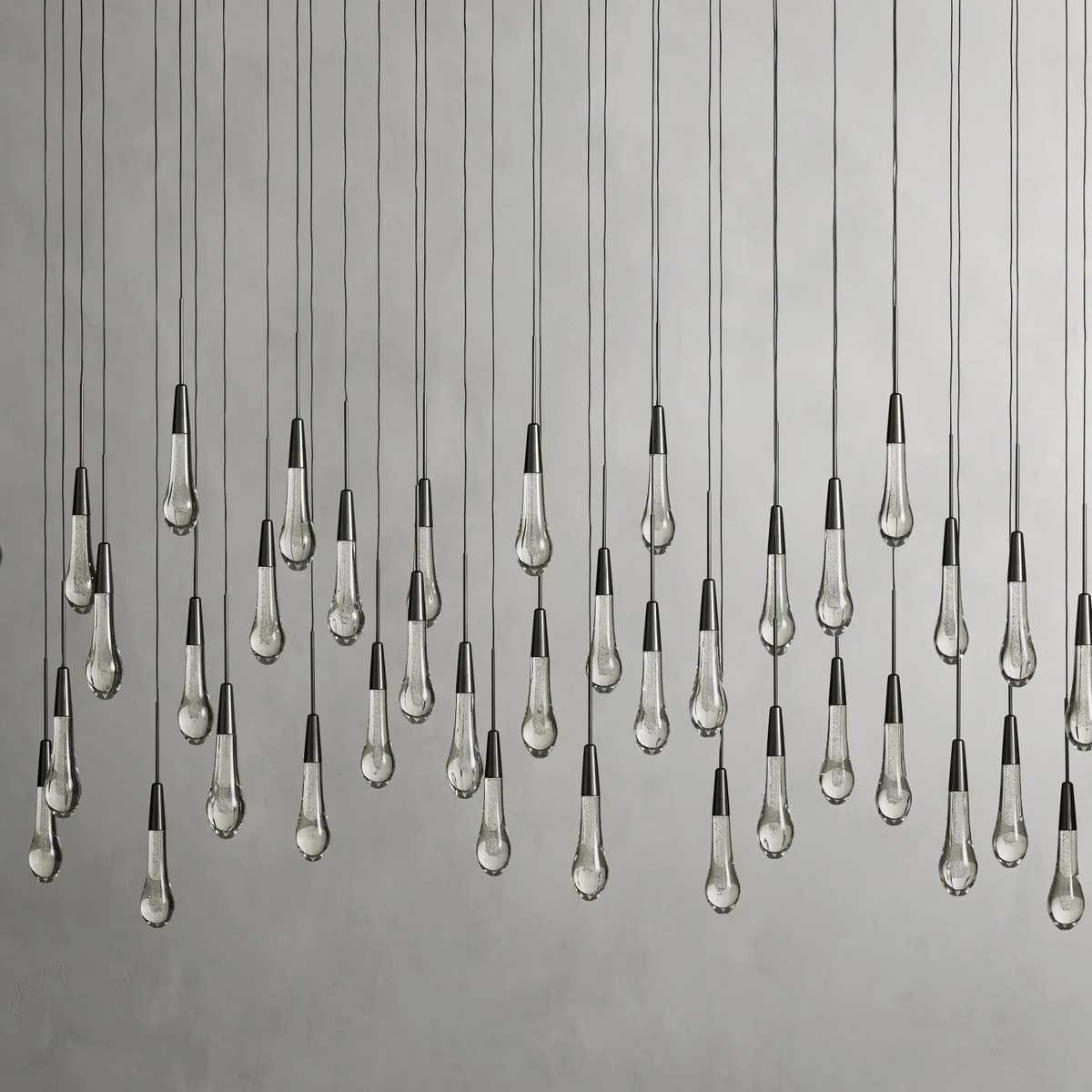 Solitaire Linear Crystal Chandelier 37"/50"/70"/87"/120"