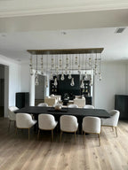 Rain Linear Modern Dining Room Chandelier Light 72"