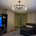 Arcachon Round Crystal Chandelier 36"