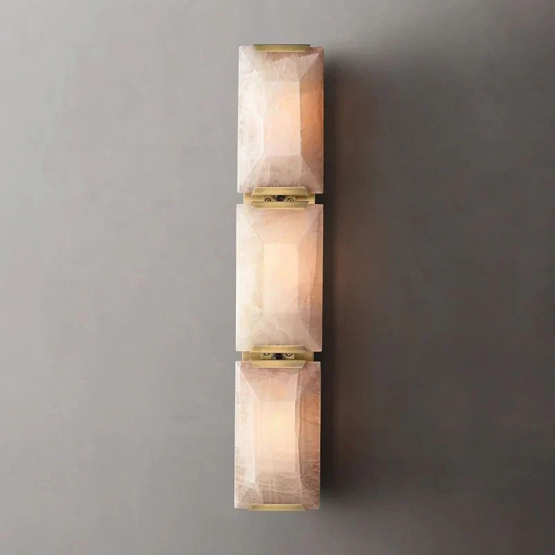 Harlow Translucent Calcite Triple Wall Sconce