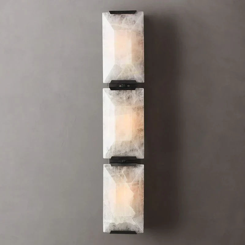 Harlow Translucent Calcite Triple Wall Sconce