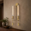 Fontanelle Modern Double Wall Sconce in a warm interior