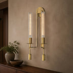 Fontanelle Modern Double Wall Sconce in a warm interior