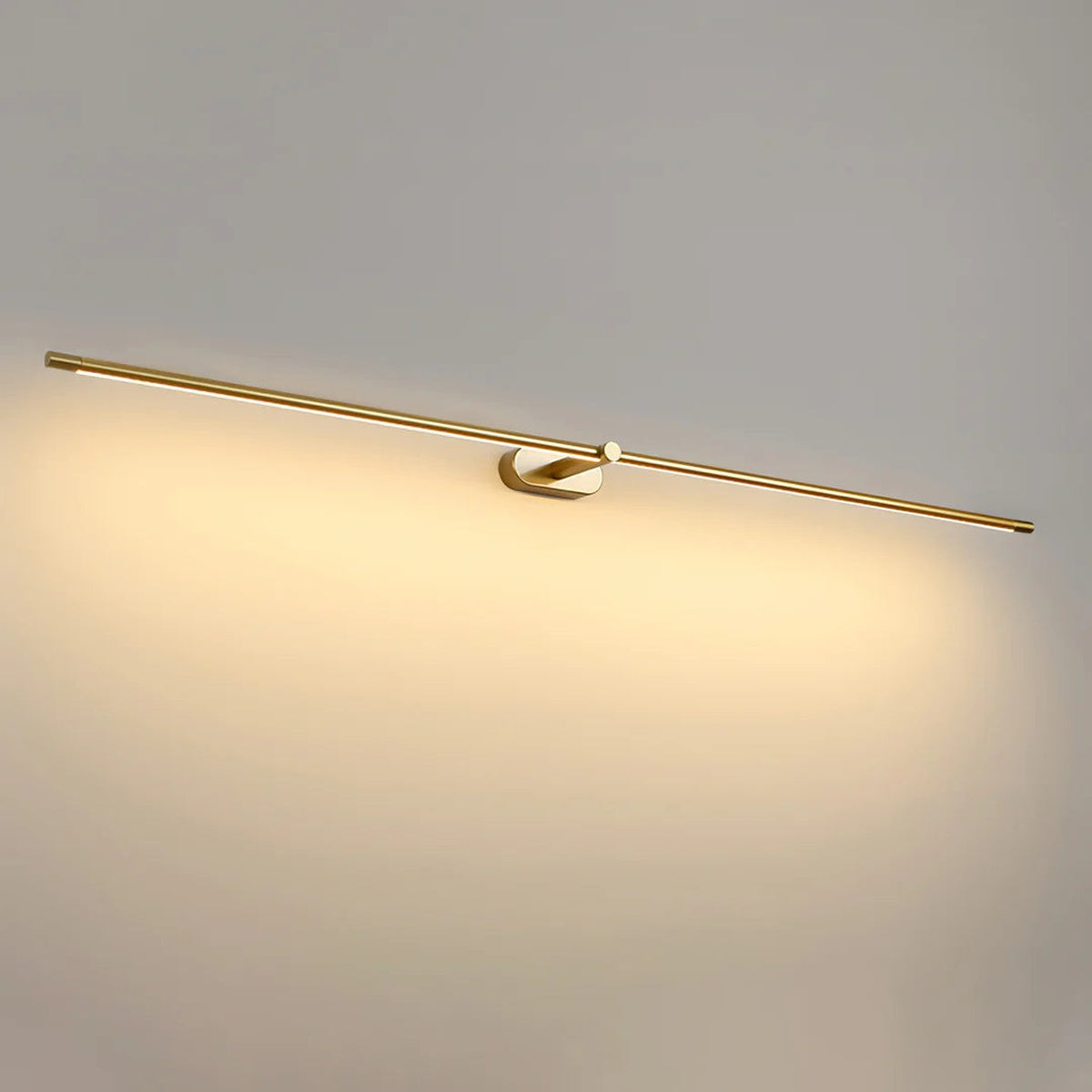 Modern Minimalist Linear Brass Wall Lamp Picture Light
