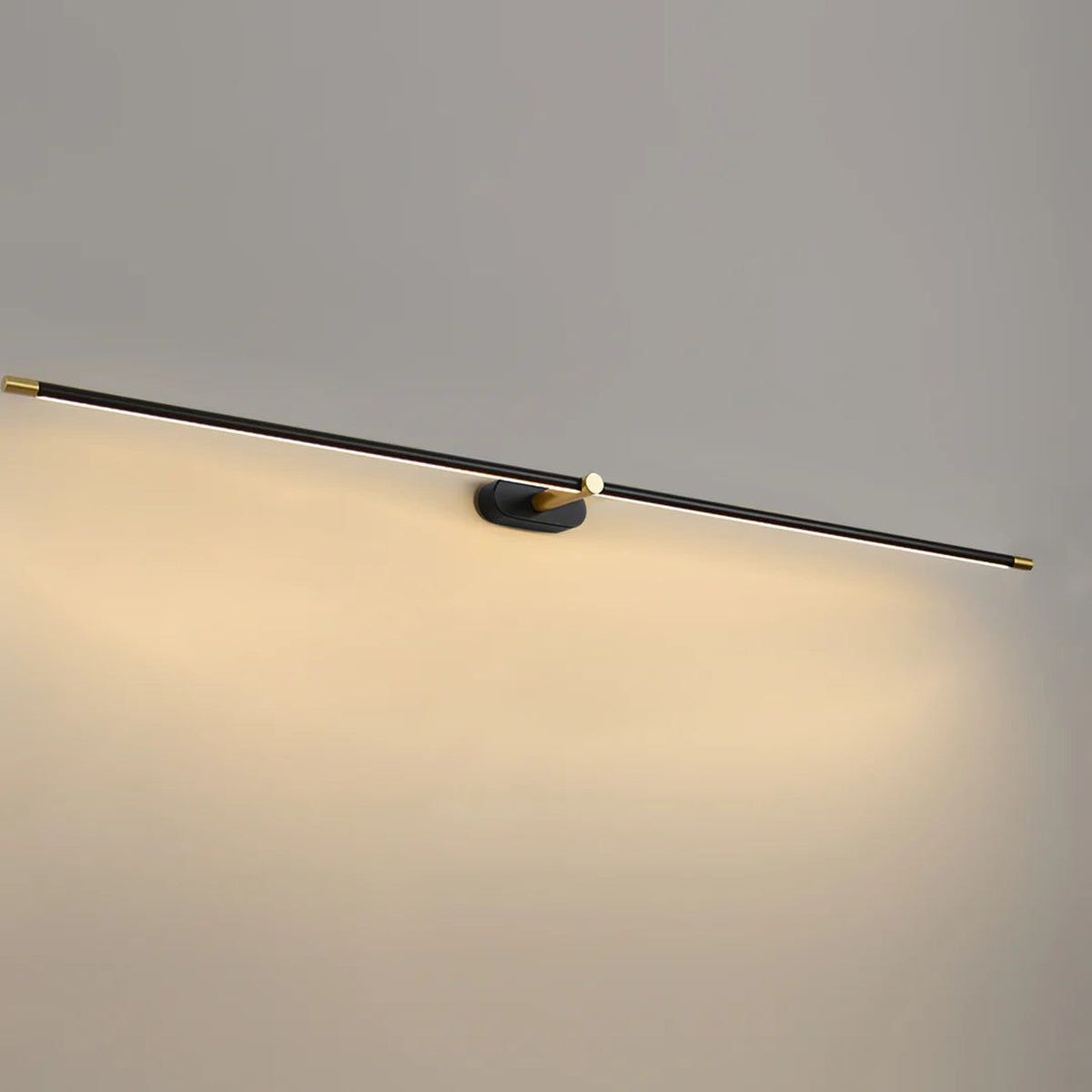Modern Minimalist Linear Brass Wall Lamp Picture Light