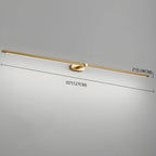 Modern Minimalist Linear Brass Wall Lamp Picture Light