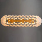 Modern Alabaster Rectangle Chandelier